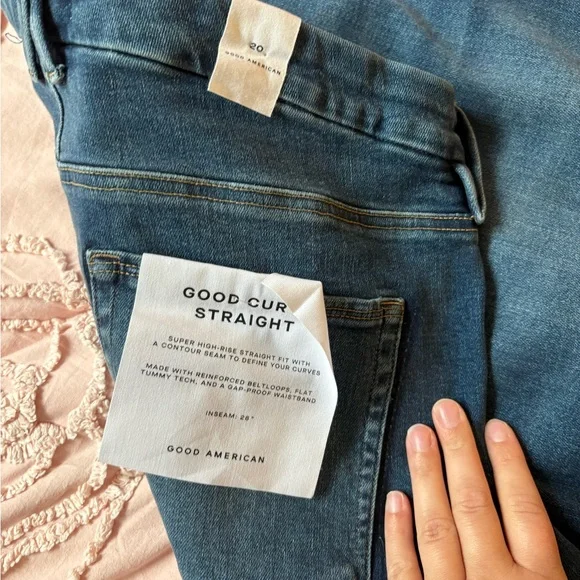 Good American curve straight super compression Jeans - Picture 3 of 4